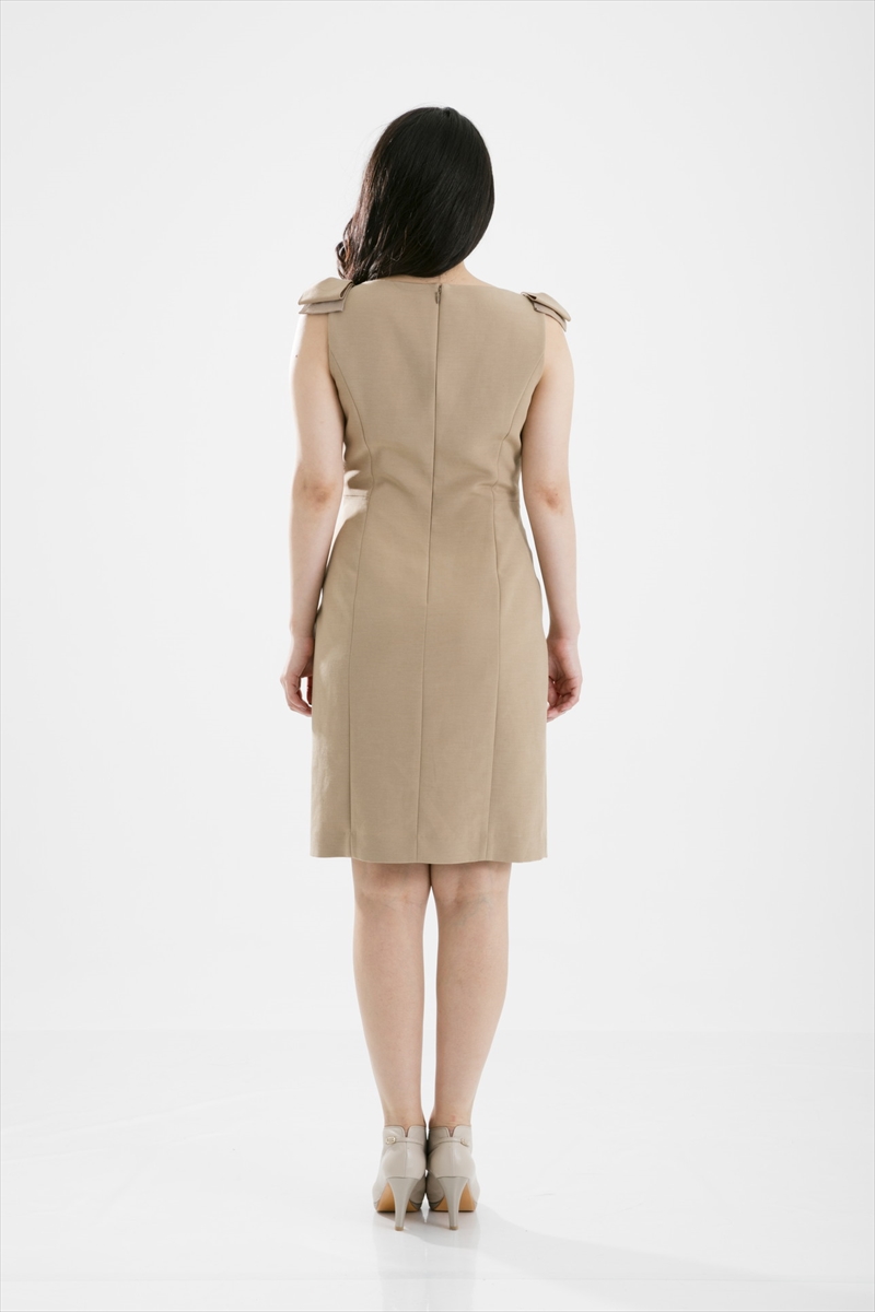 ANAYIの肩リボン タイトワンピースドレス 1,1 