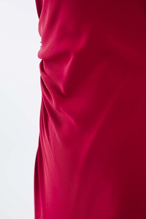 ウエスト縫製デザインロングドレス