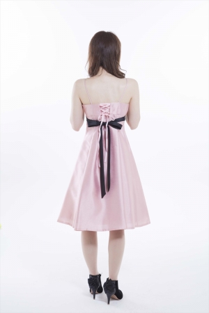 EMOTIONALL DRESSESのパールピンクハイウエストドレス